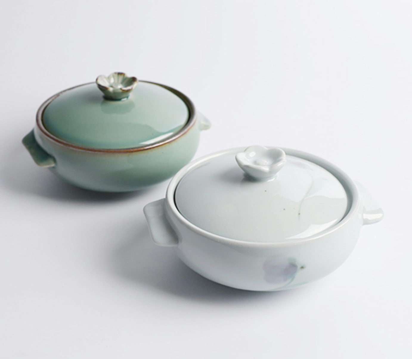 Goryeo[Korean] Celadon Flower lid steamer