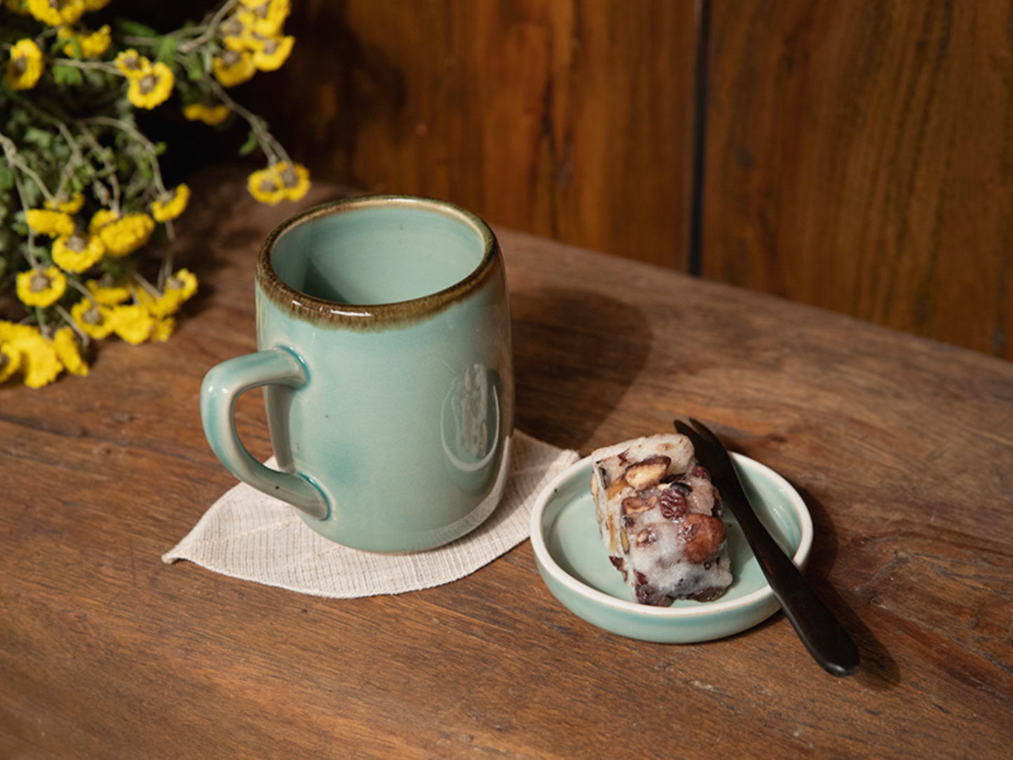 Goryeo[Korean] Celadon Mug cup with lid Set