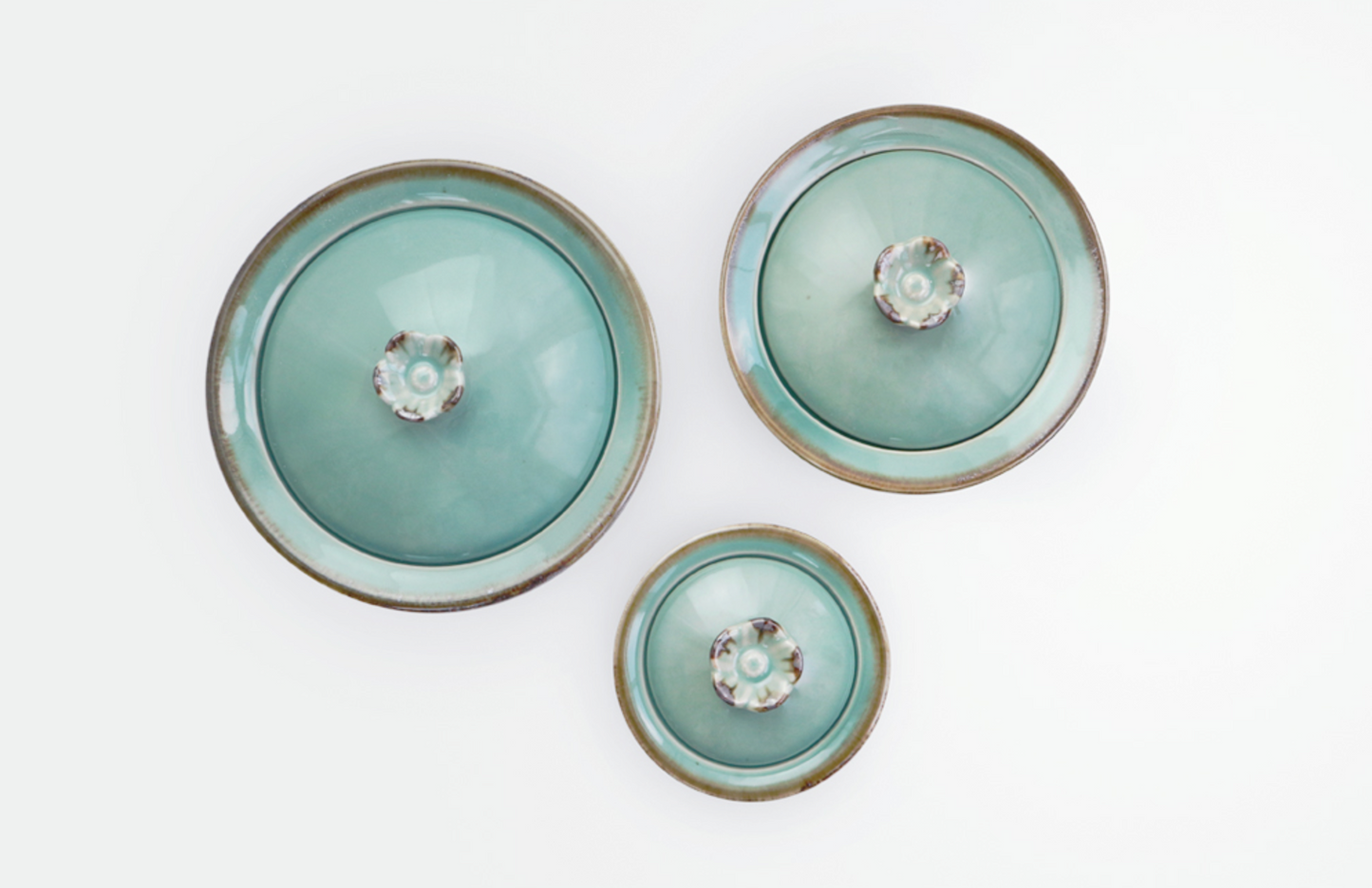 Goryeo[Korean] Celadon Flower steamer Set