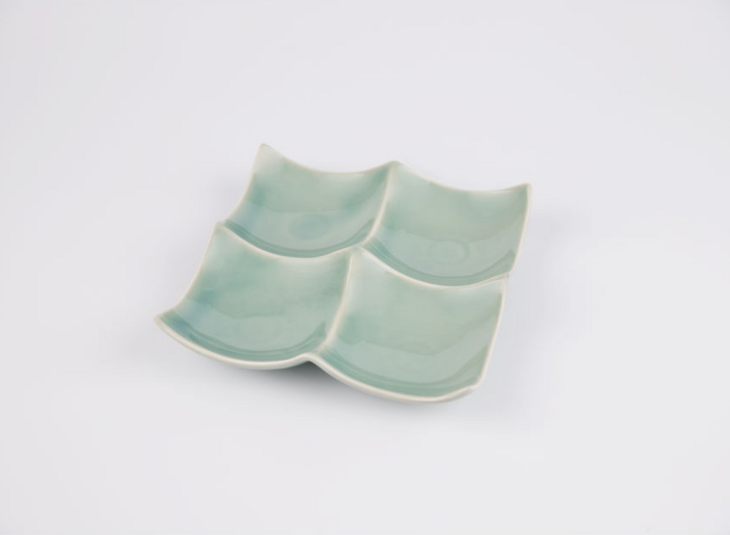 Goryeo[Korean] Celadon 4-compartment sharing plate