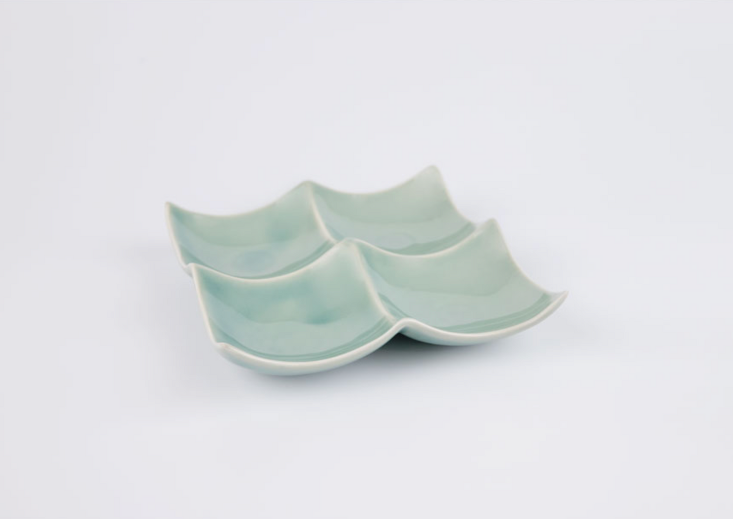 Goryeo[Korean] Celadon 4-compartment sharing plate