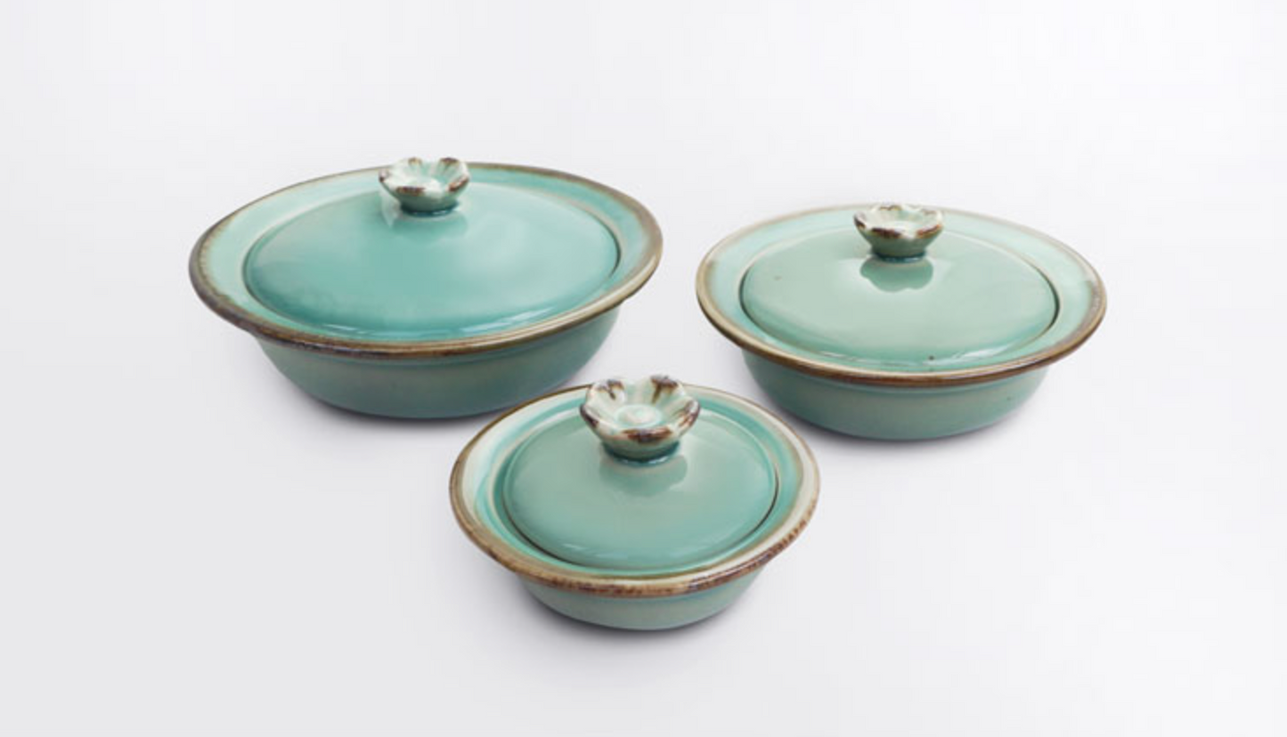 Goryeo[Korean] Celadon Flower lid steamer