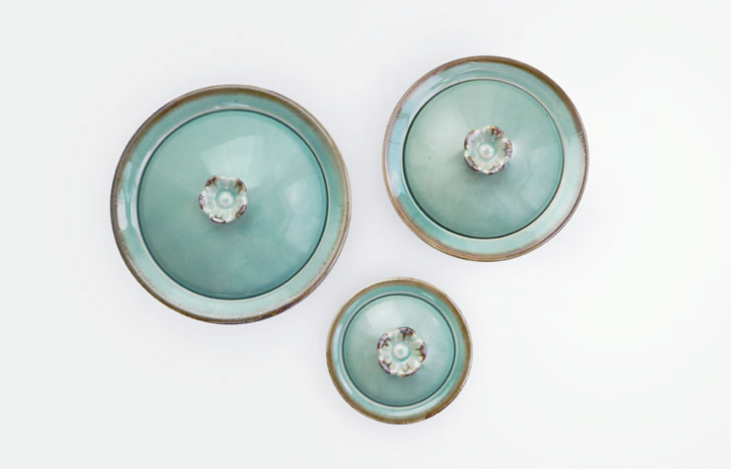 Goryeo[Korean] Celadon Flower lid steamer