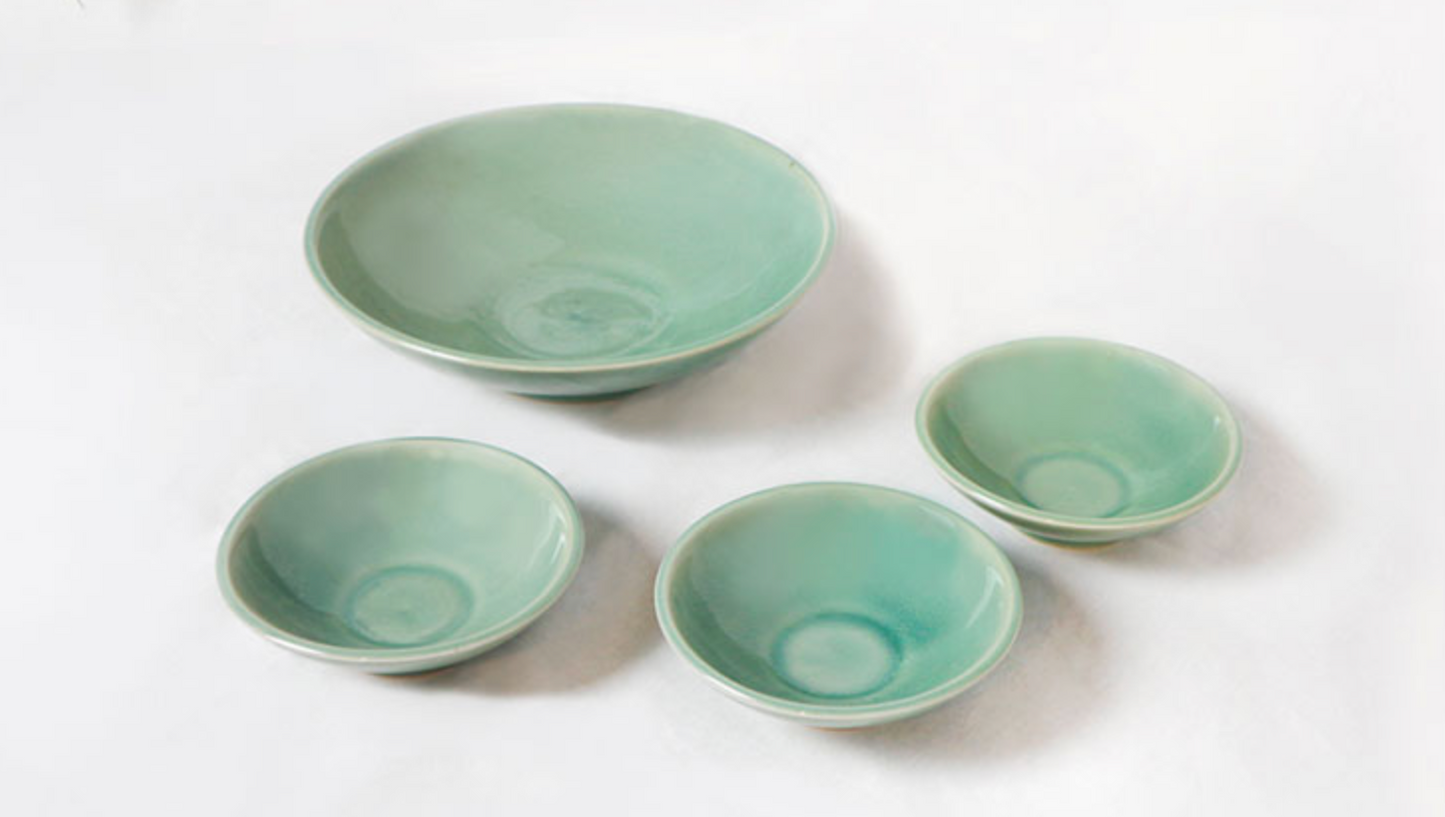 Goryeo[Korean] Celadon Salad bowl 4pcs Set