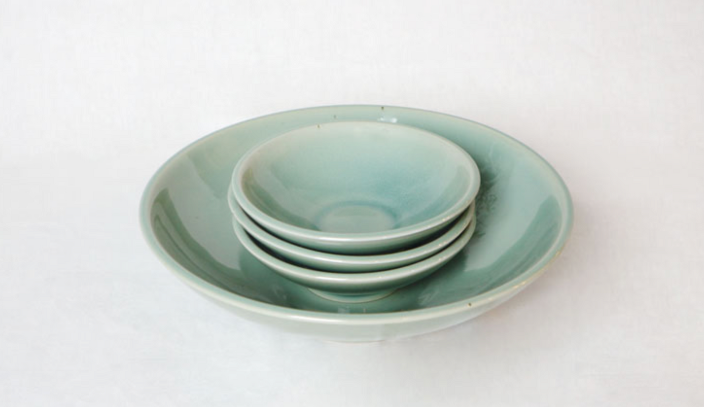 Goryeo[Korean] Celadon Salad bowl 4pcs Set