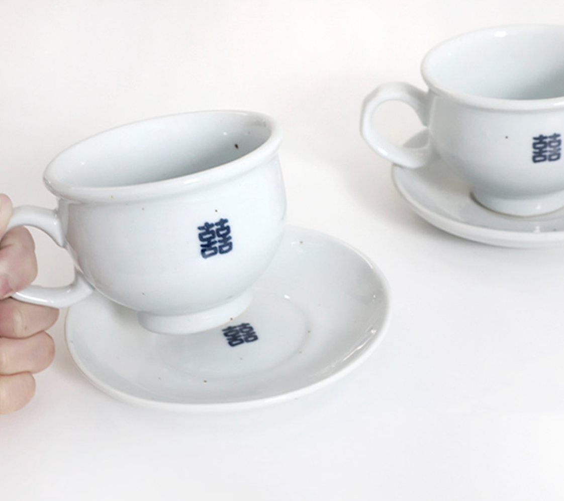 Goryeo[Korean] White porcelain Hee coffee cup