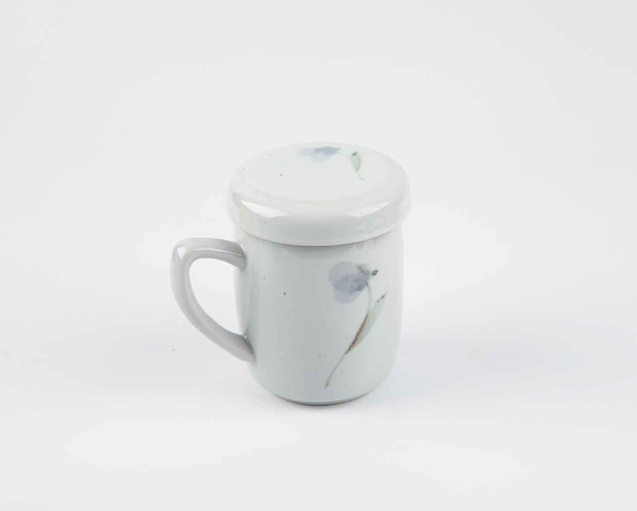 Goryeo[Korean] White porcelain Mug cup with Strainer