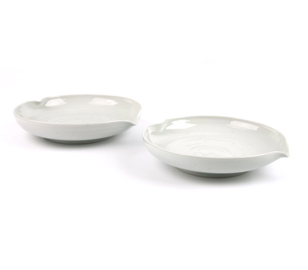 Goryeo[Korean] White porcelain Peach plate