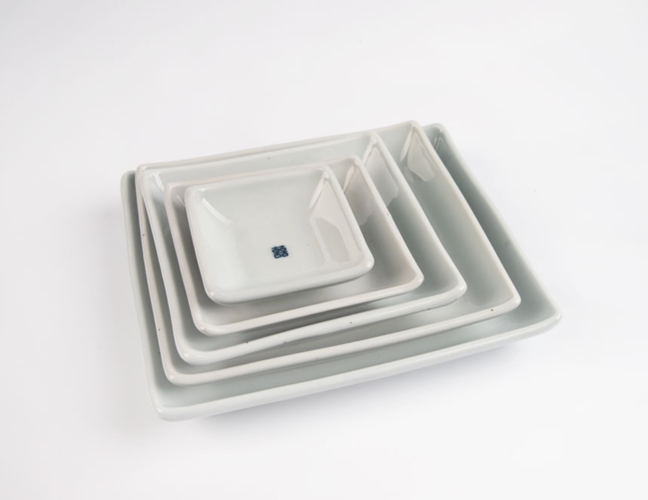 Goryeo[Korean] White porcelain Hee square plate 5pcs Set