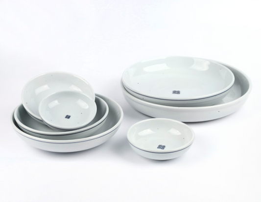 Goryeo[Korean] White porcelain Hee Convex Bowl 7pcs Set