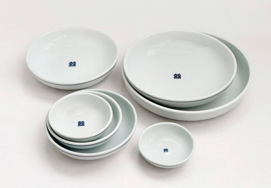 Goryeo[Korean] White porcelain Hee Convex Bowl 7pcs Set