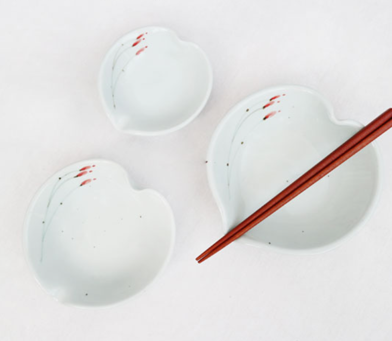 Goryeo[Korean] White porcelain Peach 3pcs Set