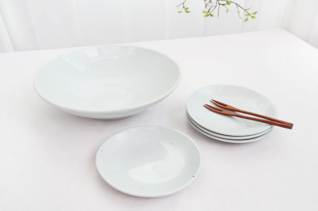 Goryeo[Korean] White porcelain Salad bowl 5pcs Set