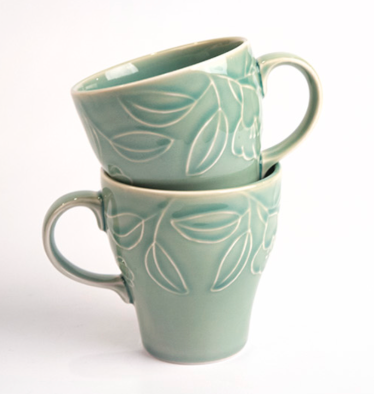 Goryeo[Korean] Celadon Mug Cup 2pcs Set