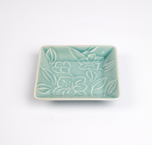 Goryeo[Korean] Celadon Square Plate 3pcs Set