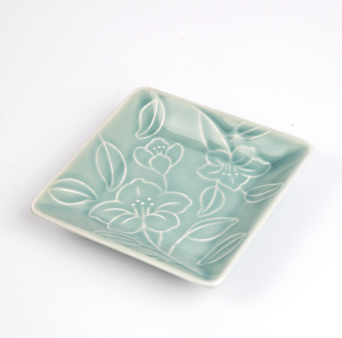 Goryeo[Korean] Celadon Square Plate 3pcs Set