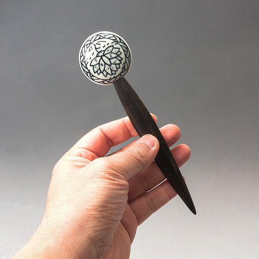 [Gifts] Black Lotus Flower Letter Opener Envelope knife (S size)